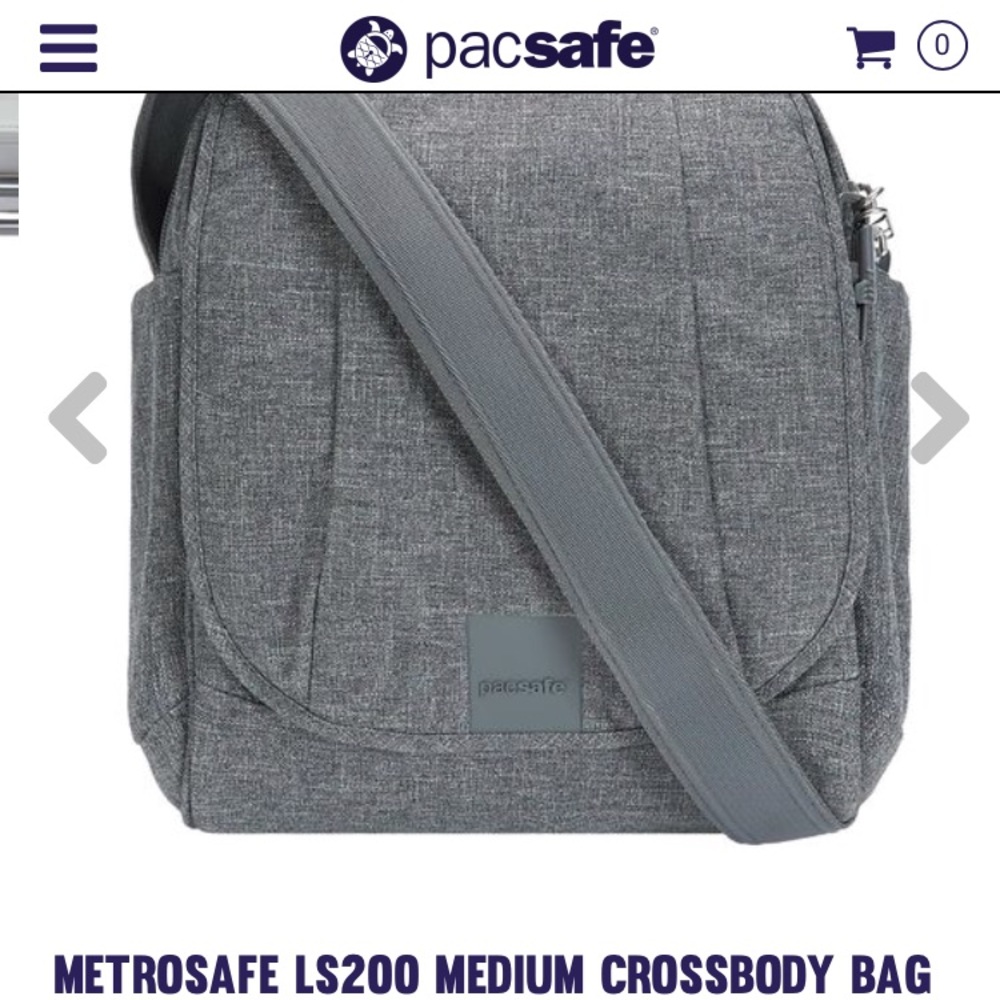 Pacsafe Metrosafe LS200 Medium Crossbody Bag NWOT
